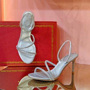 rene caovilla irina crystal sandal 75 shoes